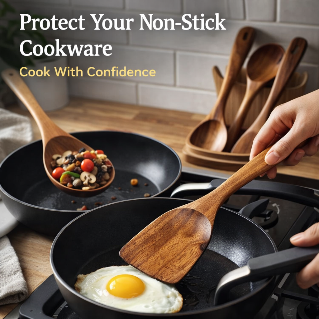 Pure Wood Kitchen Utensils