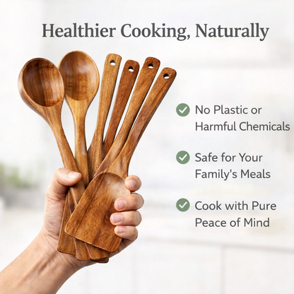 Pure Wood Kitchen Utensils