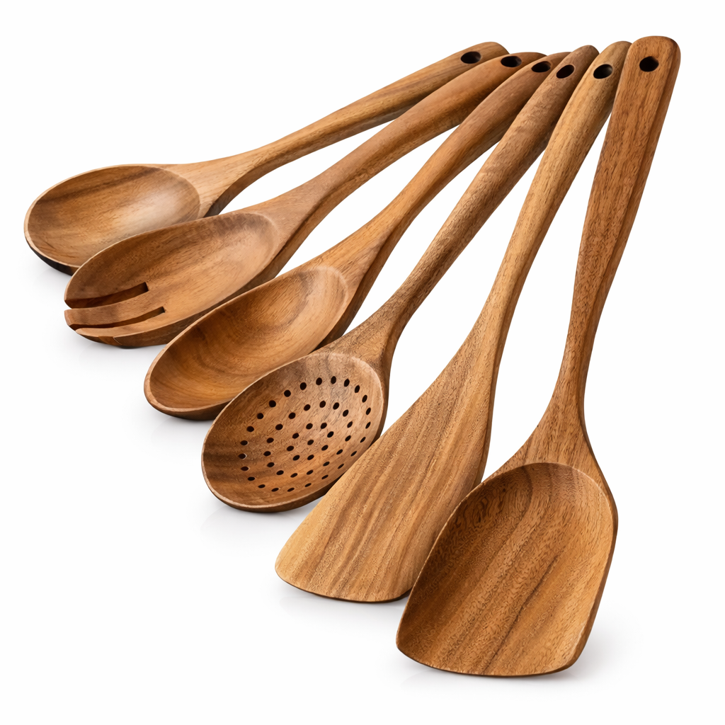 Pure Wood Kitchen Utensils